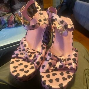Torrid Pink Heart Heels